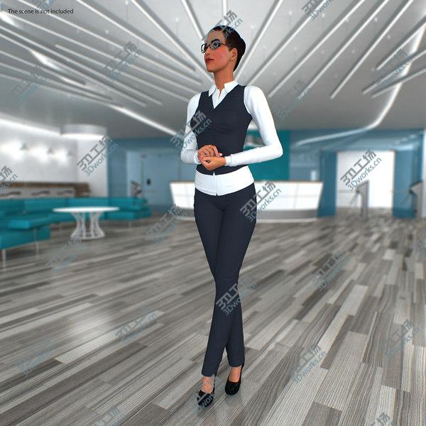 images/goods_img/20210312/Woman in Business Suit 3D model/4.jpg